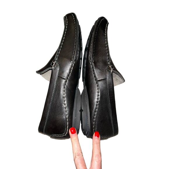 Franco Fortini Max Men's Leather Slip On Black Shoes US Size 9 (310084) - Picture 7 of 9